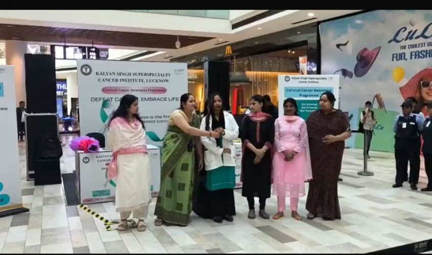 Cervical Cancer Awareness Program Held at Lulu Mall, Lucknow by Kalyan Singh Super Speciality Cancer Institute
