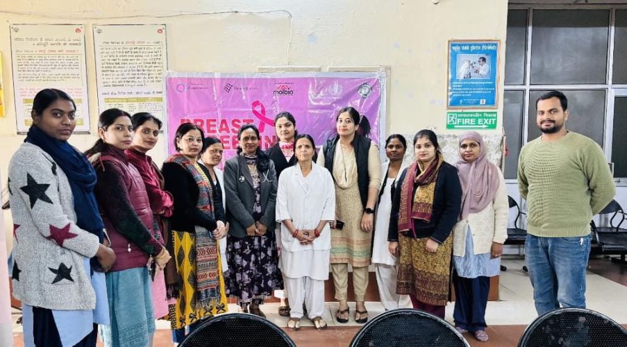 Breast Cancer Screening and Awareness Program Organized at CHC Turiaganj, Lucknow