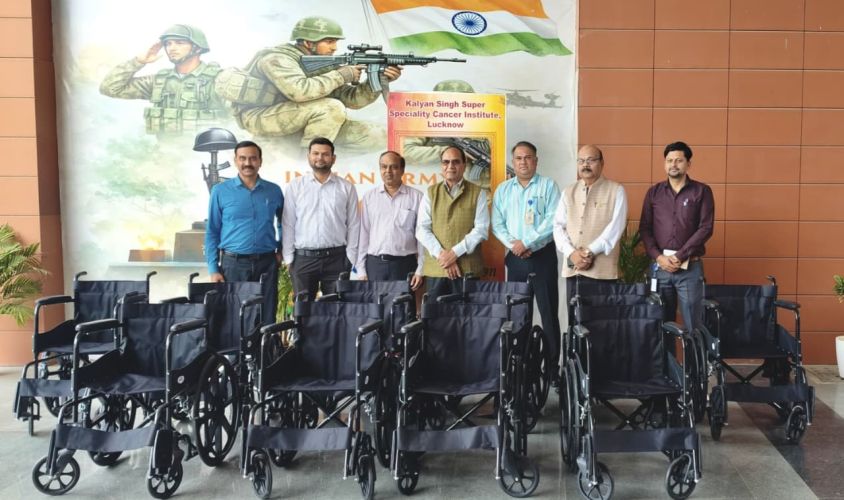Wheelchair Distribution Drive Enhances Patient Care at Kalyan Singh Cancer Institute, Lucknow