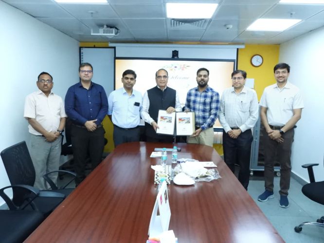 Today, on 12.06.2026, a Memorandum of Understanding (MoU) was signed and exchange by Prof. MLB Bhatt, Director, Kalyan Singh Super Speciality Cancer Institute, Lucknow and Mr. Mayank Shukla, project Manager, Astitva Foundation, for strengthening the Breast Rehabilitation program at this Institute.